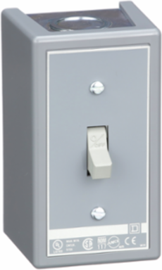 Manual Motor Switch, 30A, 2 Pole, 3HP at 575VAC, NEMA 1 Enclosure