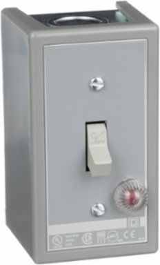Manual Motor Switch 30A 3-Pole Toggle 20HP 575VAC NEMA 1