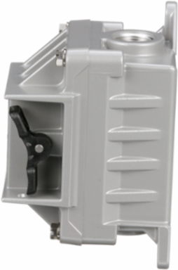 30A 3 Pole Toggle Manual Motor Switch, 10HP at 575VAC, NEMA 7/9, 0.75 Inch Conduit