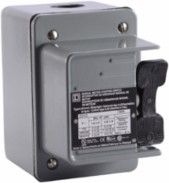 Manual Motor Switch, 30A, 2 Pole, 3HP at 575VAC, NEMA 4