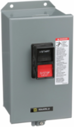 Manual Motor Starter, NEMA Size M-0, 2 Pole, 2 HP, 600 VAC, NEMA 12 Enclosure