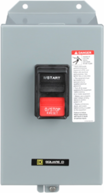 NEMA M0 Manual Motor Starter, 600VAC, 3 Pole, 5HP at 380/575VAC