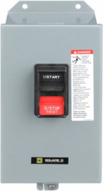 NEMA M0 Manual Motor Starter, 600VAC, 3 Pole, 5HP at 380/575VAC