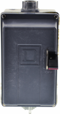 Manual Motor Starter, NEMA M0, 600V, 2 Pole, 2HP at 230V AC