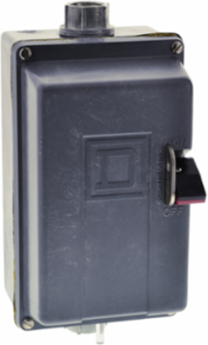 Manual Motor Starter NEMA M1 600VAC 2 Pole 3HP 230VAC 1 Phase NEMA 4/4X