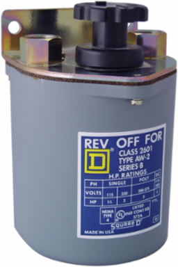 Reversing Drum Switch 5HP at 575VAC, NEMA 4, 6.89 Inch Height