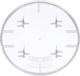 EZ Meter-Pak Lexan Closing Plate for Ring/Ringless Meters 7 Inch x 1.7 Inch
