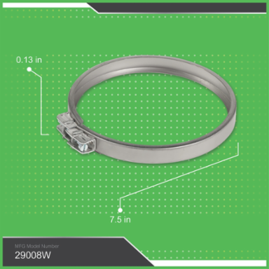 EZ Meter-Pak Sealing Ring, Aluminum, Ringed Socket, 7.5 Inch