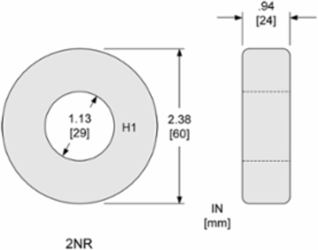 TRANSFORMER CURRENT 50:5 1-1/8 ID