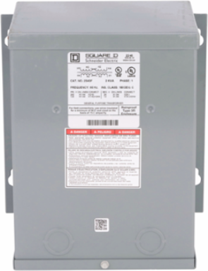 Buck Boost Transformer 2 kVA 1 Phase 120x240V Primary 12/24V Secondary NEMA 3R