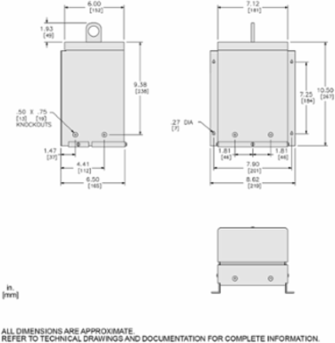 Resin Encapsulated Transformer, 3 kVA, 1 Phase, NEMA 3R, 240/480V