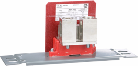 Solid Neutral Assembly Kit, 400A, 1-1 AWG to 600kcmil Circuit Breaker