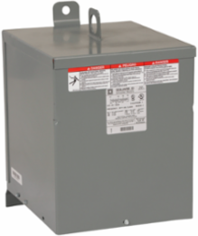 Transformer, dry type, encapsulated, 5kVA, 1 phase, 480V primary, 120/240V secondary, 13B, 115C rise [TAA]