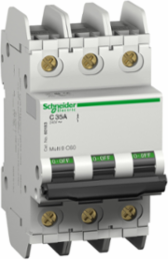 Multi9 - C60 UL489 - MCB - 3P - 20 A - C Curve - 240 V - 10 kA - tunnel term