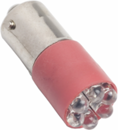 30mm push button, Type K, red super bright LED bulb, BA9 base, marked BSD 1318 6UR