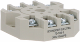 Socket, SE Relays general purpose relay accessory, DPDT, 15A, 300 V, 8 pins, screw clamp terminal, 750R/750H series