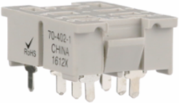Socket, SE Relays general purpose relay accessory, DPDT, 10A, 300 V, 8 pins, pins for printed circuit board, 782 series