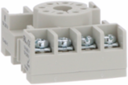 Socket, General Purpose Relays, for 750H/750 relays, DPDT, 8 pins, screws clamp terminals, 10...15A, 300...600V