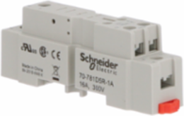 Socket, General Purpose Relays, for 781 relays, SPDT, 5 pins, screws clamp terminals, 16A, 300V