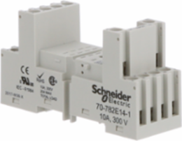 Socket, SE Relays, 10A, 17 pins, screw connectors, mixed contact, for 782 relays