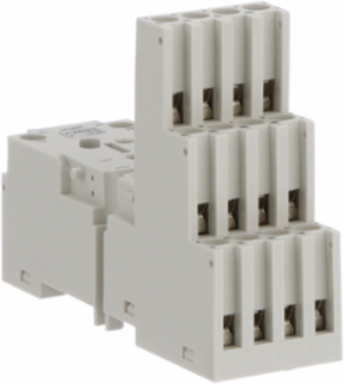 Socket, SE Relays, 10A, 17 pins, screw connectors, separate contact, for 782 relays