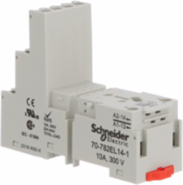 Socket, SE Relays, 10A, 17 pins, screw connectors, separate contact, for 782 relays