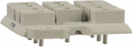 Socket, SE Relays general purpose relay accessory, 3PDT, 15A, 300V, 11 pins, pins for printed circuit board, panel, 788S