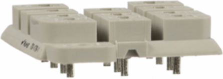 Socket, SE Relays general purpose relay accessory, 3PDT, 15A, 300V, 11 pins, pins for printed circuit board, panel, 788S