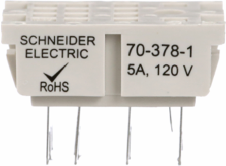 Socket, SE Relays, 5A, 14 pins, solder terminals, separate contact, for 782H / 792 relays