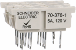Socket, SE Relays, 5A, 14 pins, solder terminals, separate contact, for 782H / 792 relays