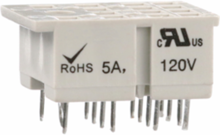 Socket, SE Relays, 5A, 14 pins, for printed circuit board, for 782H / 792 relays,