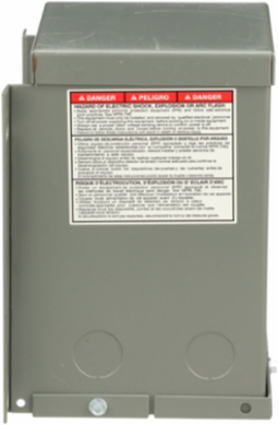 Dry Type Transformer 0.75 kVA 1 Phase 240/480V NEMA 3R Wall Mounted