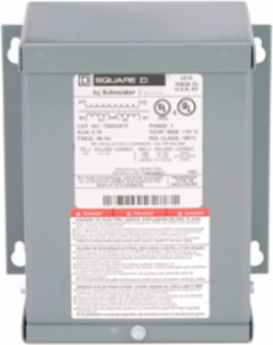 Dry Sealed Transformer 0.75 kVA 600V Primary 120/240V Secondary NEMA 3R