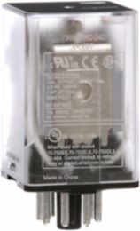General purpose relay, SE Relays, 750R, DPDT, 10A, 24 VDC, octal terminal 8 pins, clear cover