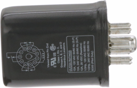 Relay, General Purpose Relays, 3PDT, hermetically, hazardous location series, octal terminal 11 pins, 12A, 24V DC, 3NC + 3NO