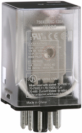 General purpose relay, SE Relays, 750R, 3PDT, 10A, 120 VAC, octal terminal 11 pins, clear cover