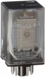 General purpose relay, SE Relays, 750R, 3PDT, 10A, 24 VAC, octal terminal 11 pins, clear cover
