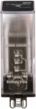 Power relay, SE Relays, 15A, SPDT, 24 VDC, clear cover