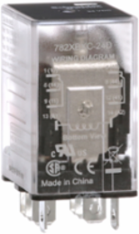 Power relay, SE Relays, 15A, DPDT, 24 VDC, clear cover