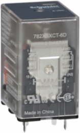 Power relay, SE Relays, 15A, DPDT, 6V, DC, clear cover, Faston terminlas