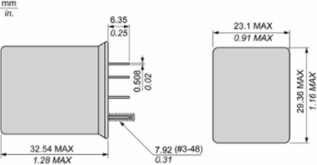 Hermetically sealed plug-in relays, SE Relays, 3A, 4 CO, 110VDC