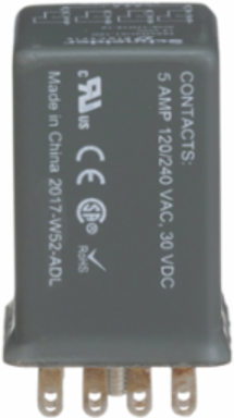 Hermetically sealed plug-in relays, SE Relays, 5A, 4 CO, 12VDC