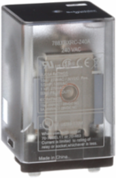 General purpose relay, SE Relays, 788R, DPDT, 10A, 240 VAC, Quick terminal, clear cover