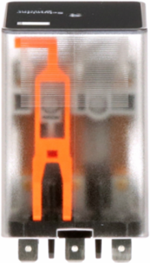 Plug-in electromechanical relay, General Purpose Relays, 788 R, 3PDT, clear cover, blade terminal, 10A, 24V DC, 3NC + 3NO