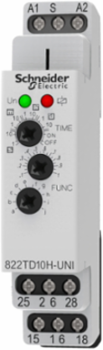 time delay relay, Legacy, DPDT, 100 ms to 10 days, DIN mounting support, 15A, 12...240V AC DC