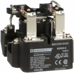 Power Relay Type C, 2 hp, 30A Resistive, DPDT, 24VDC Coil