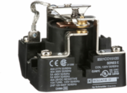 Power Relay, Type C, 2 HP, 30A, SPDT, 120 VAC Coil, Panel Mount