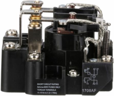 Power Relay 2 HP 30A 300 VAC SPDT 2NO/2NC 120 VAC Coil