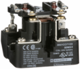 Power Relay Type C, 2 HP, 30A, DPST, 120V AC Coil, 2.5 Inch Width