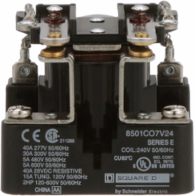 Power Relay 30A 240V AC DPST Screw Clamp Terminal
